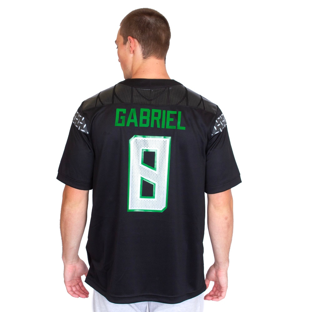 Student Athlete, Nike, Black, Jerseys, Polyester, Men, Football, Game Day, Player, NIL, Tonal, Wings, 2024, #8, Dillon Gabriel, 845947